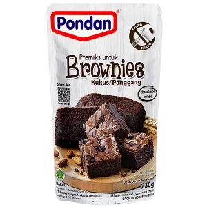 Pondan Brownies Kukus Panggang 230g Pouch