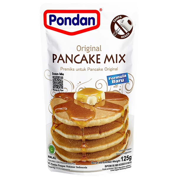 Pondan Pancake Mix Rasa Original 125g Pouch